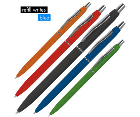 Rubber coated ball pen