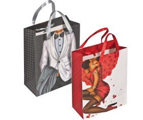 Gift bag man/woman with a crystal