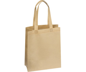 Non woven bag with bottom gusset